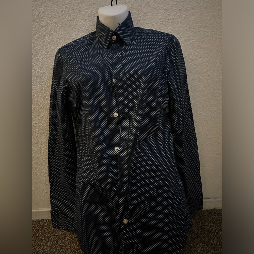 H&M dress shirt slim fit easy iron